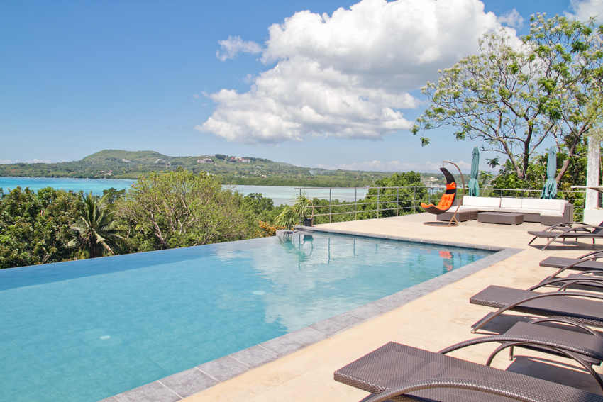 Cliffside pool terrace